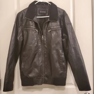 GUESS Men's Leather Jacket